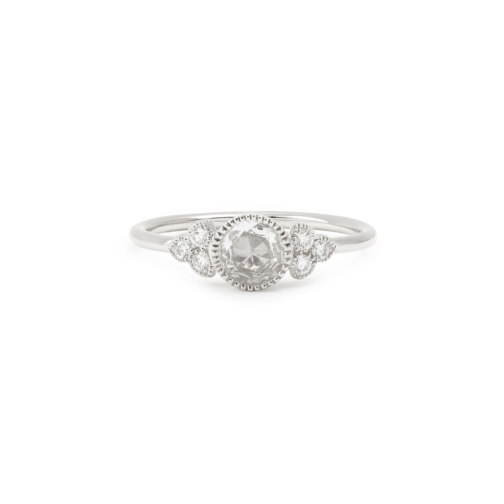 Bague Flora L Saphir blanc