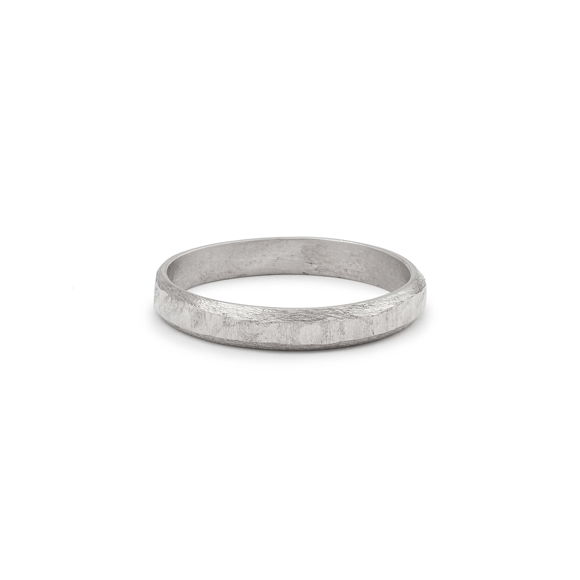 Alliance homme Archie or gris mat et facetté, Myrtille Beck Paris