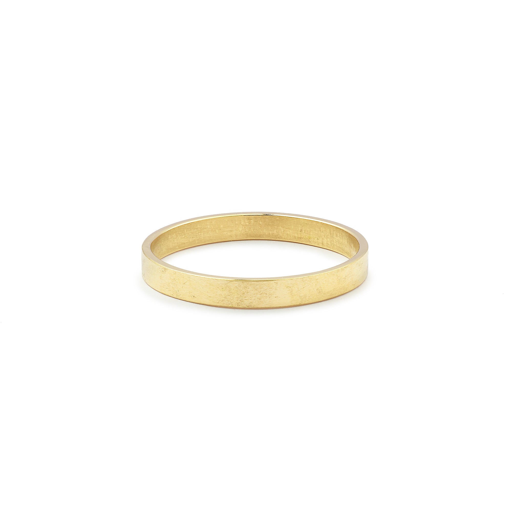 Alliance pour homme Otoko or jaune, Myrtille Beck Paris- Alliance pour homme or jaune dépolie et mat satiné