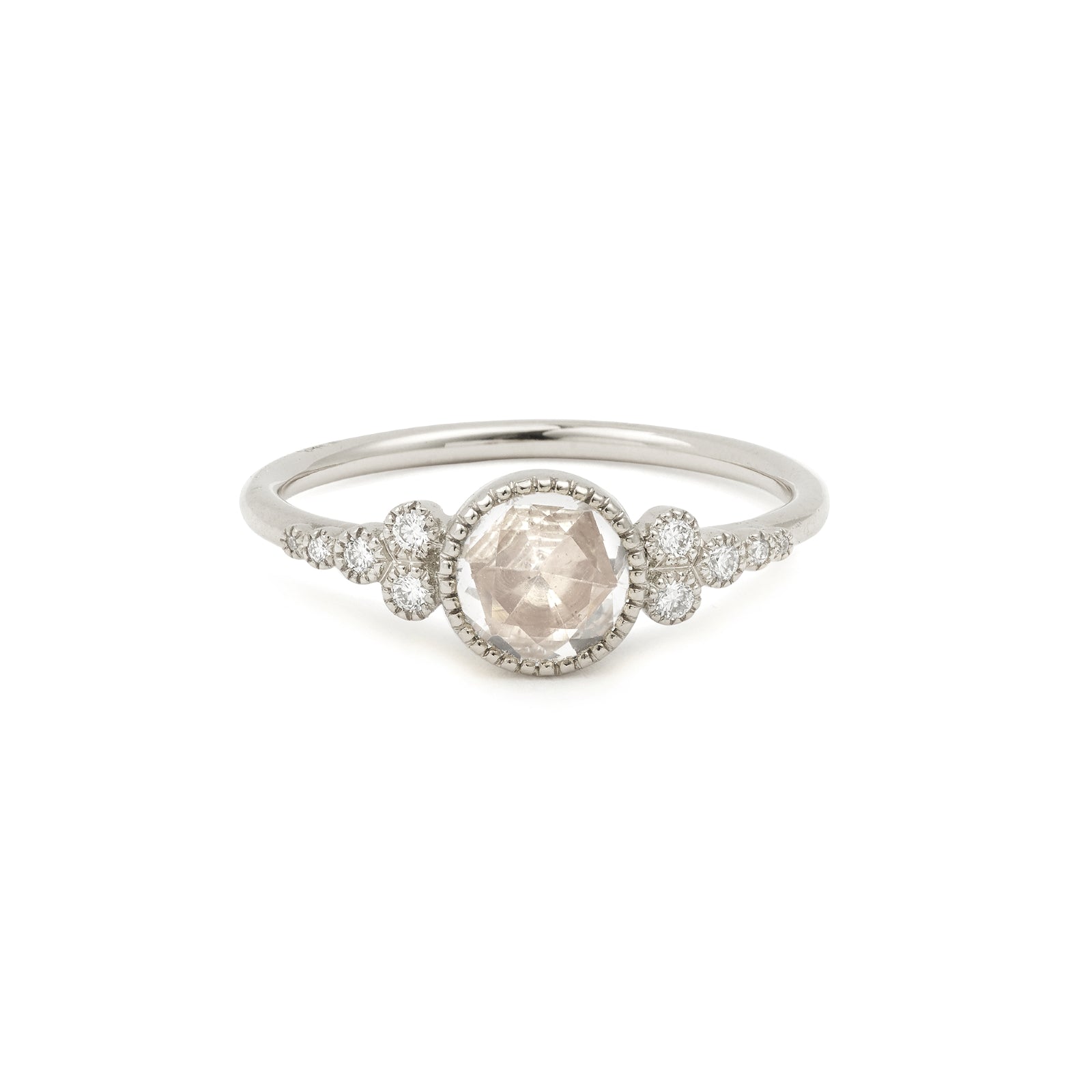 Bague Iris XL Saphir blanc