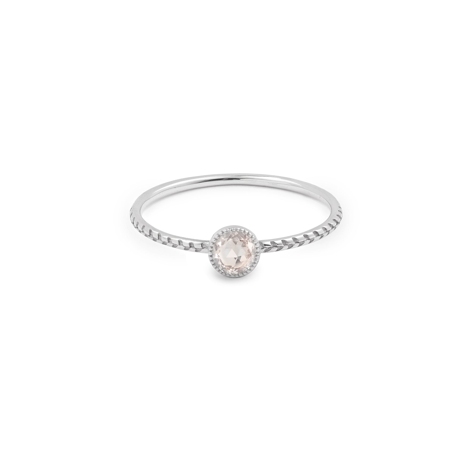 Bague Cybèle M Saphir blanc