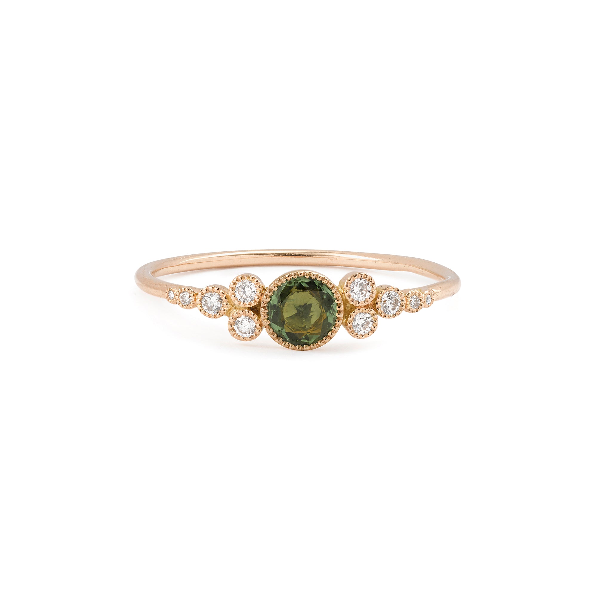 Bague Iris M Saphir vert