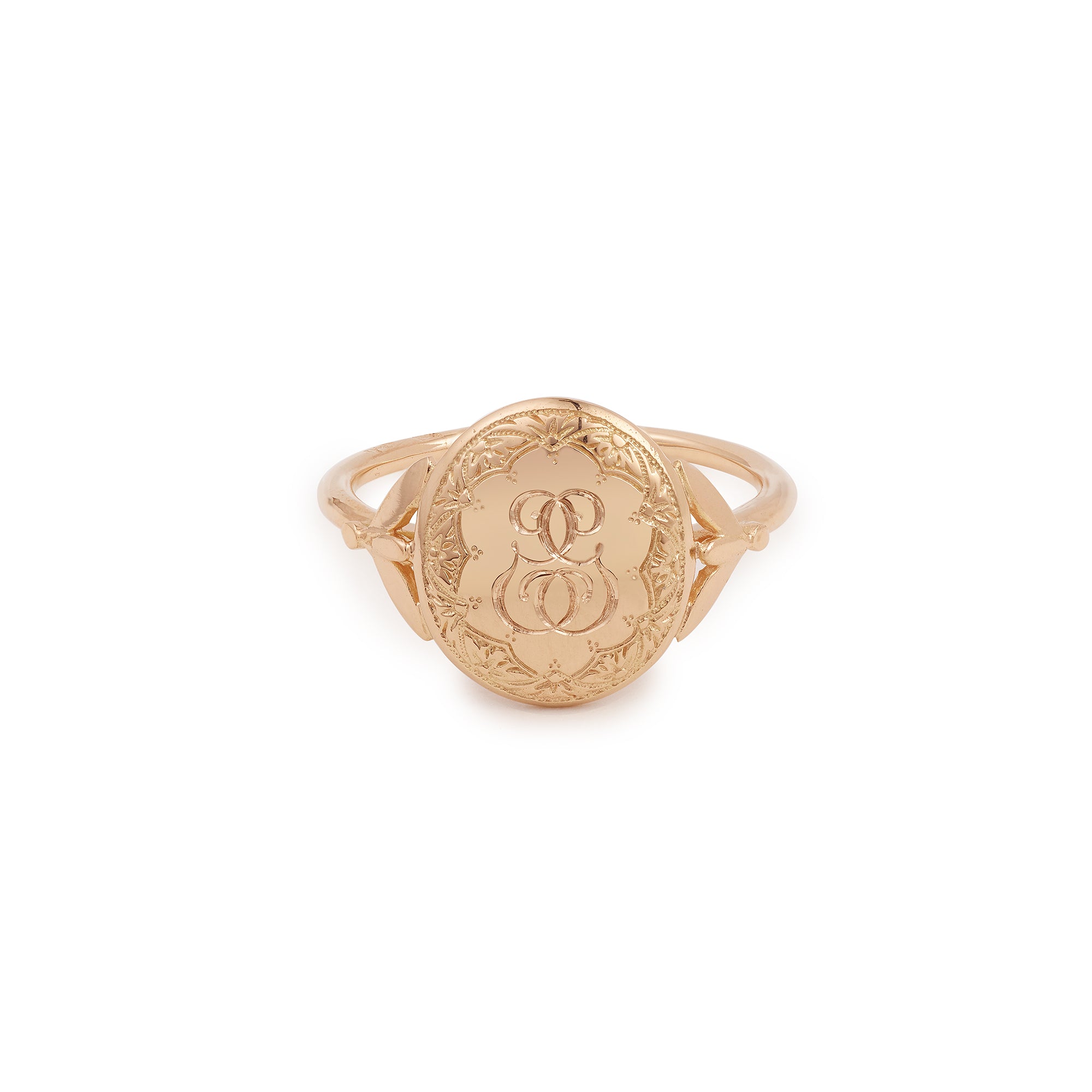 Chevalière Feuillage