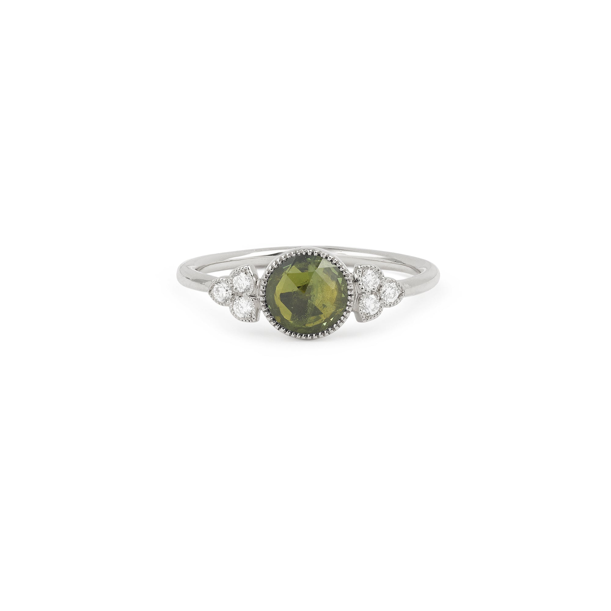 Bague Flora XL Saphir vert