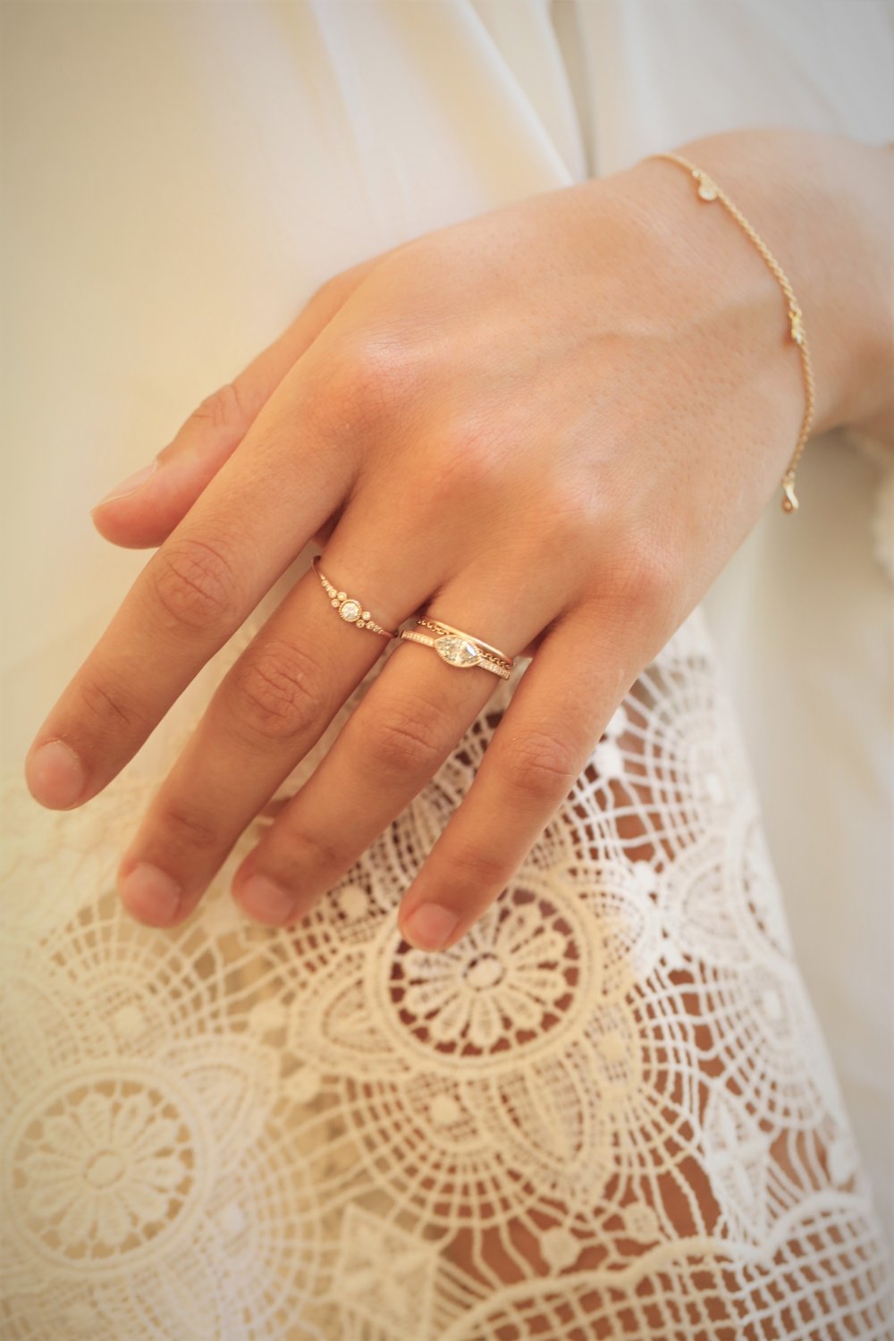 Pièce Unique N°6/2019, Bague Juliette navette