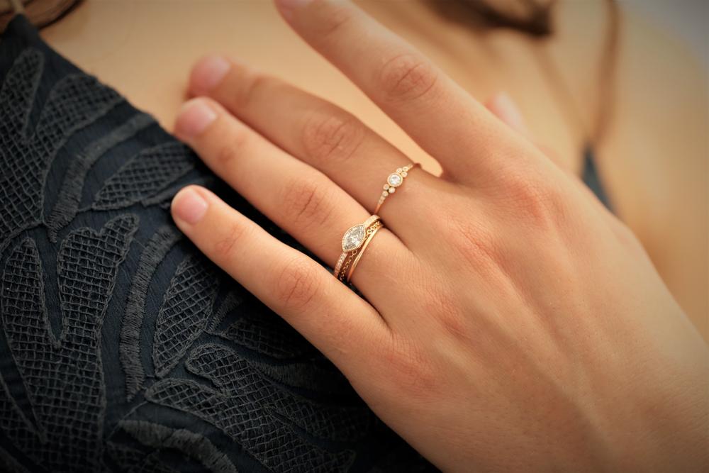 Pièce Unique N°6/2019, Bague Juliette navette