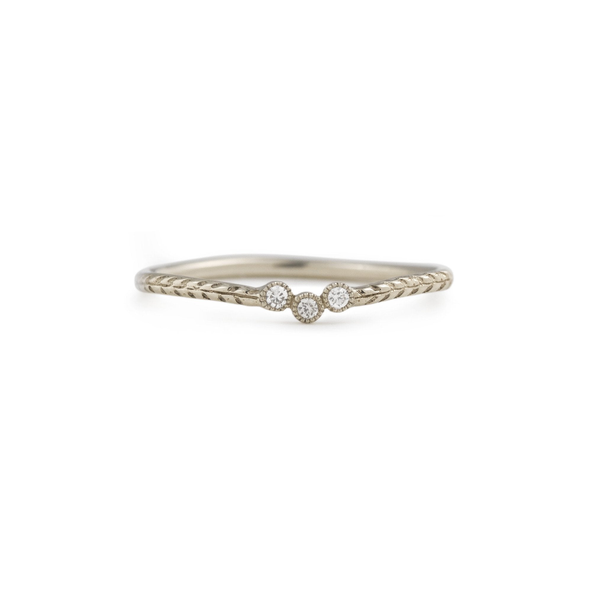 Bague - Alliance Cybèle Diamants or gris