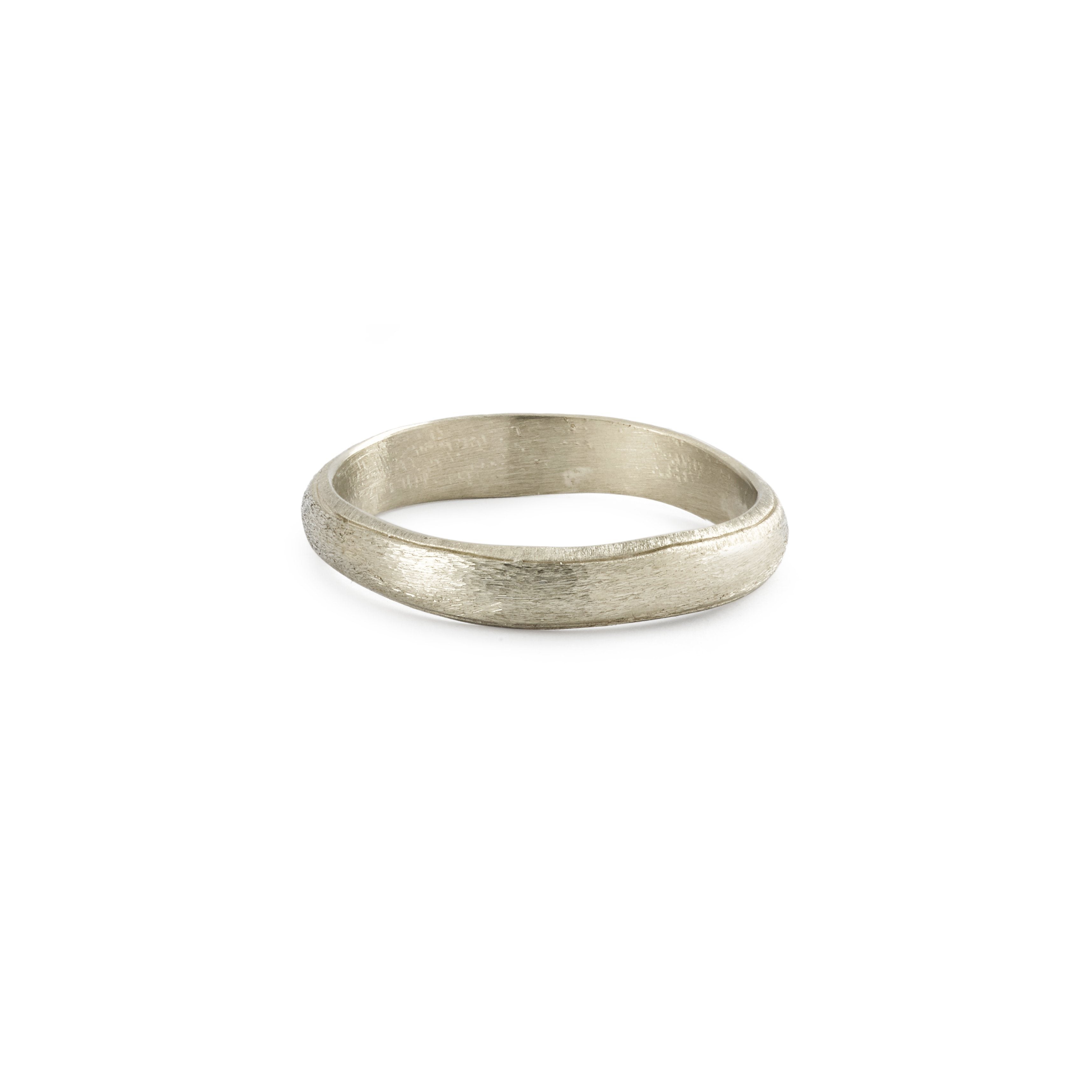 Bague - Alliance Juno L Or gris-Myrtille Beck- Alliance de créateur pour homme pour homme