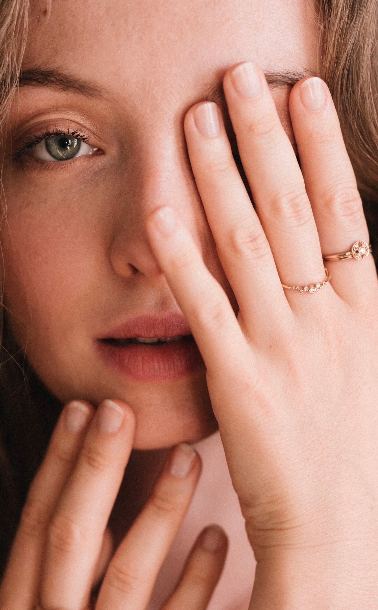 Bague Petites Feuilles Diamants