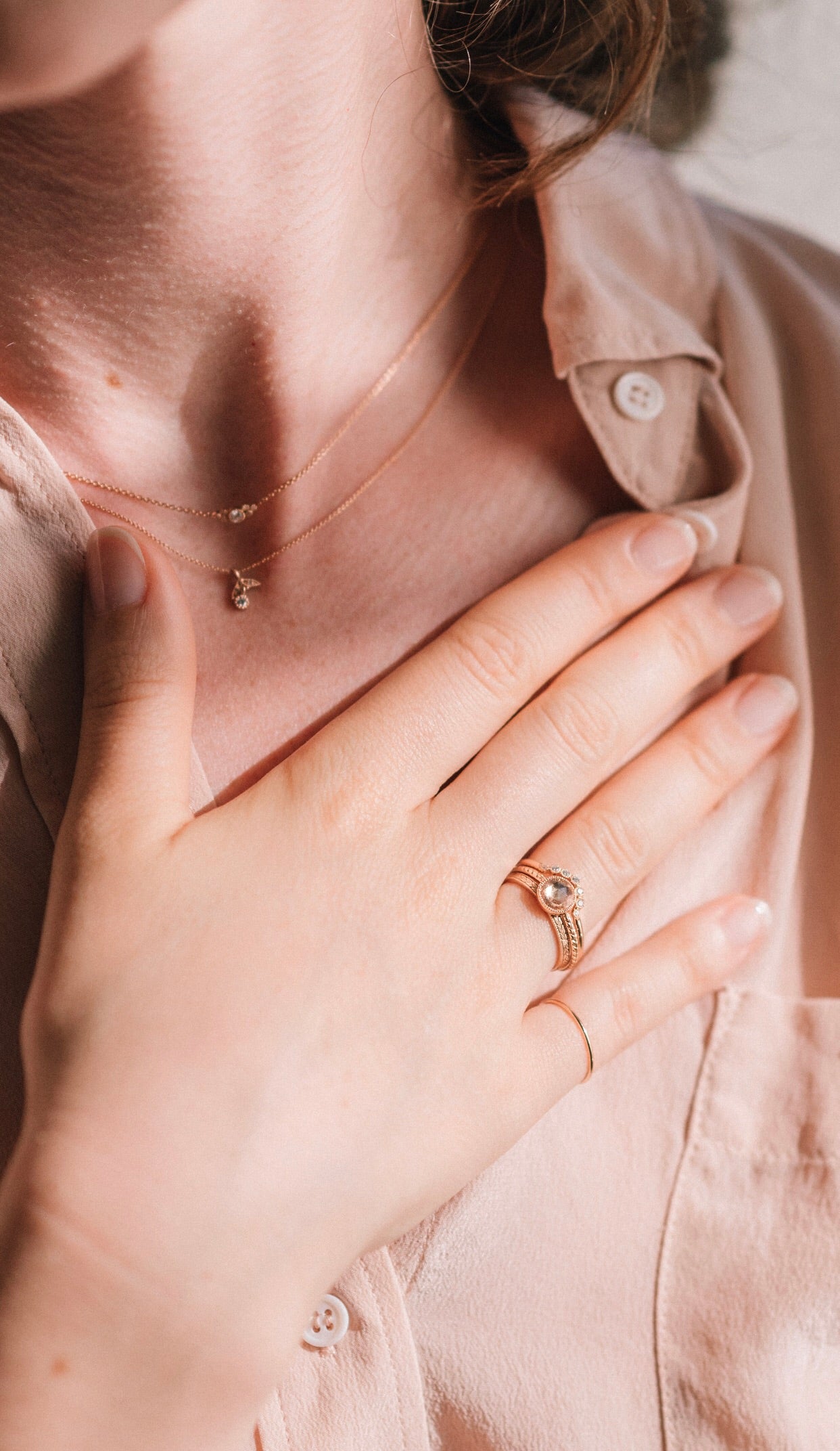 Bague Cybèle XL Saphir blanc