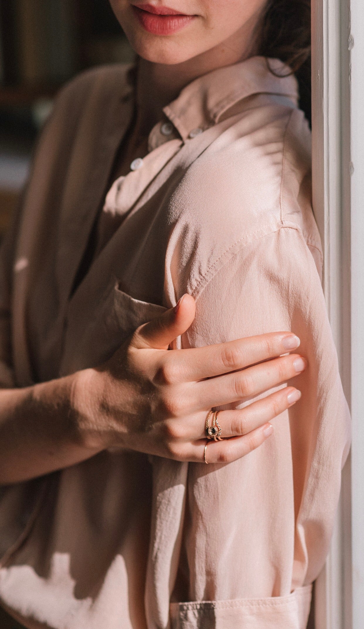 Bague Cybèle XL Saphir blanc