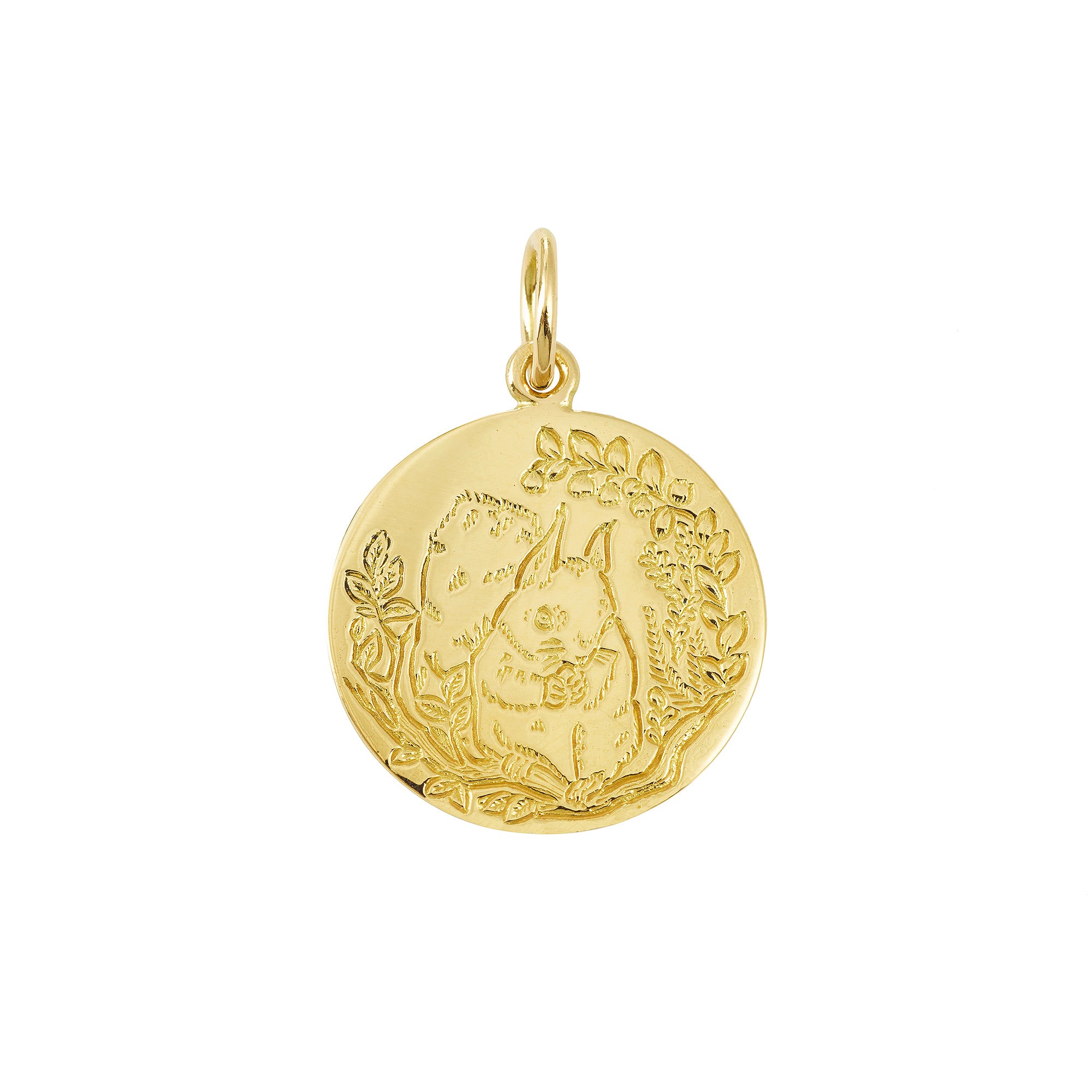 Médailles - Médaille Écureuil - 1,8cm, medailles bapteme originales, médaille de baptême, medaille or createur, médailles Myrtille Beck Paris Marie de Beaucourt