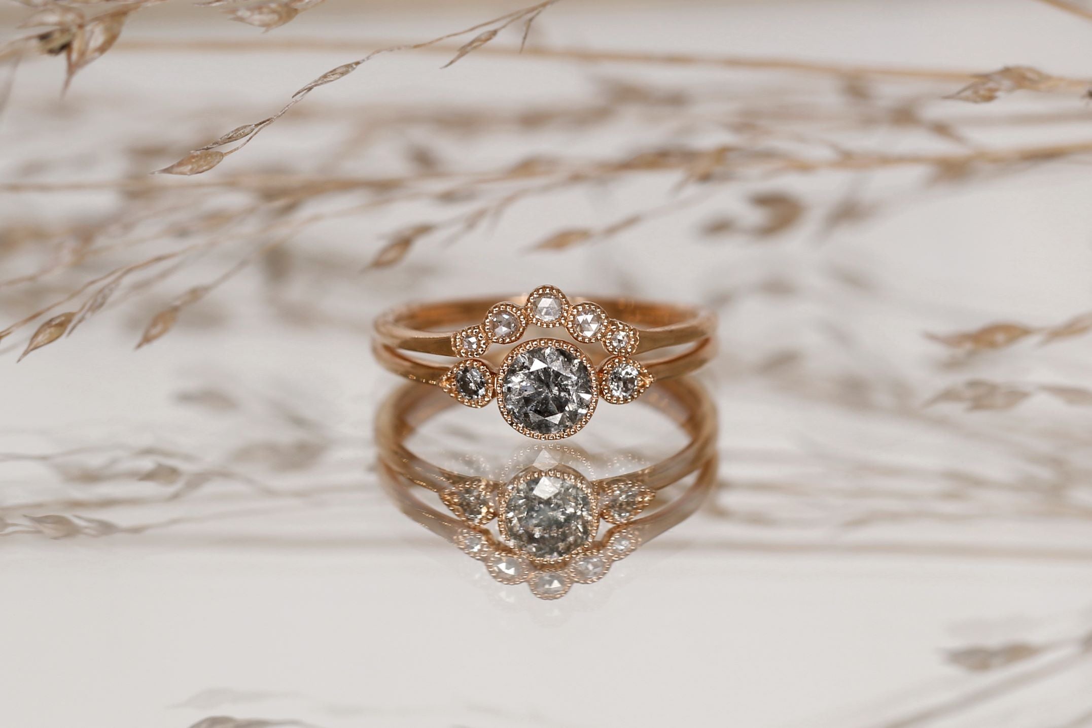 Love Ring Céleste M Diamonds Salt & Pepper