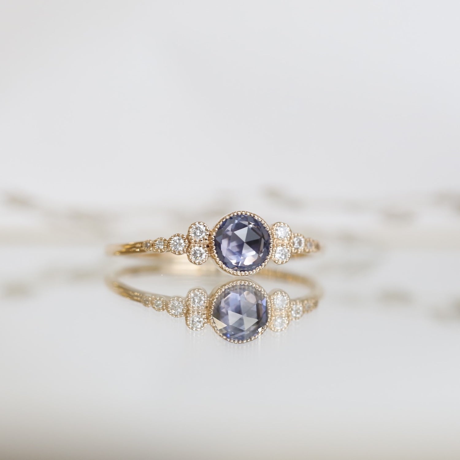 Ring Iris L Blue Sapphire