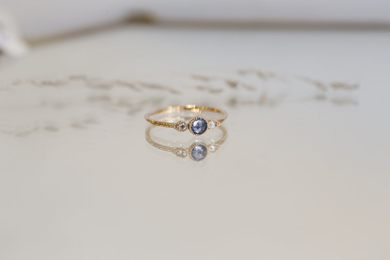 Love ring Céleste M Blue sapphire