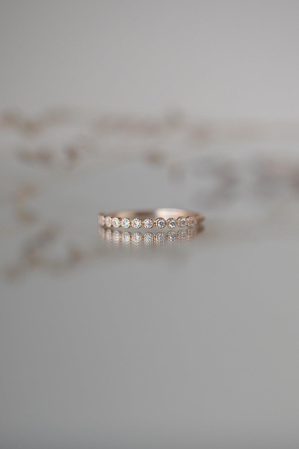 Celeste Brillant cut wedding band
