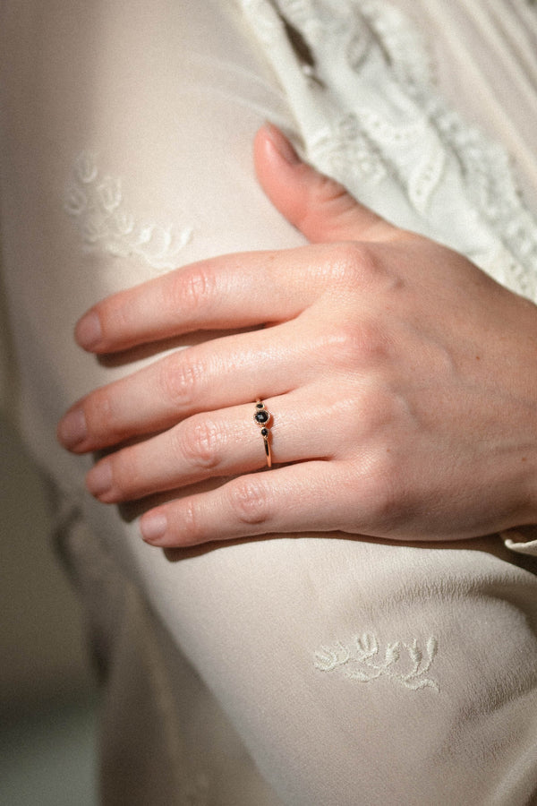 Love Ring Céleste M Black Diamonds