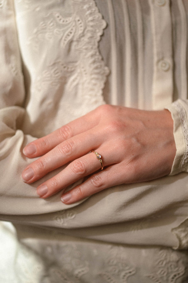 Love Ring Céleste M Moonstone
