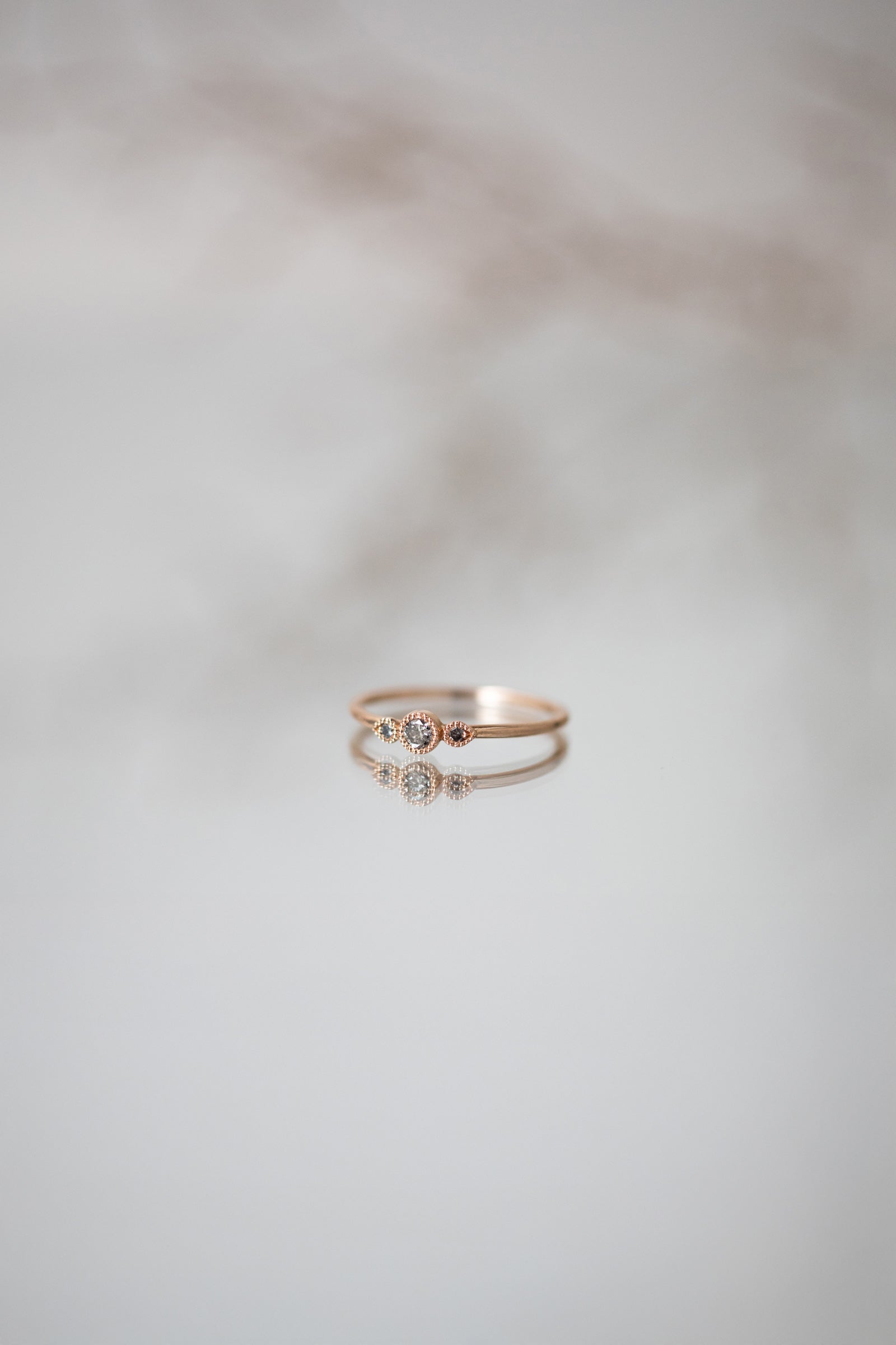 Love Ring Céleste S Diamonds Salt & Pepper