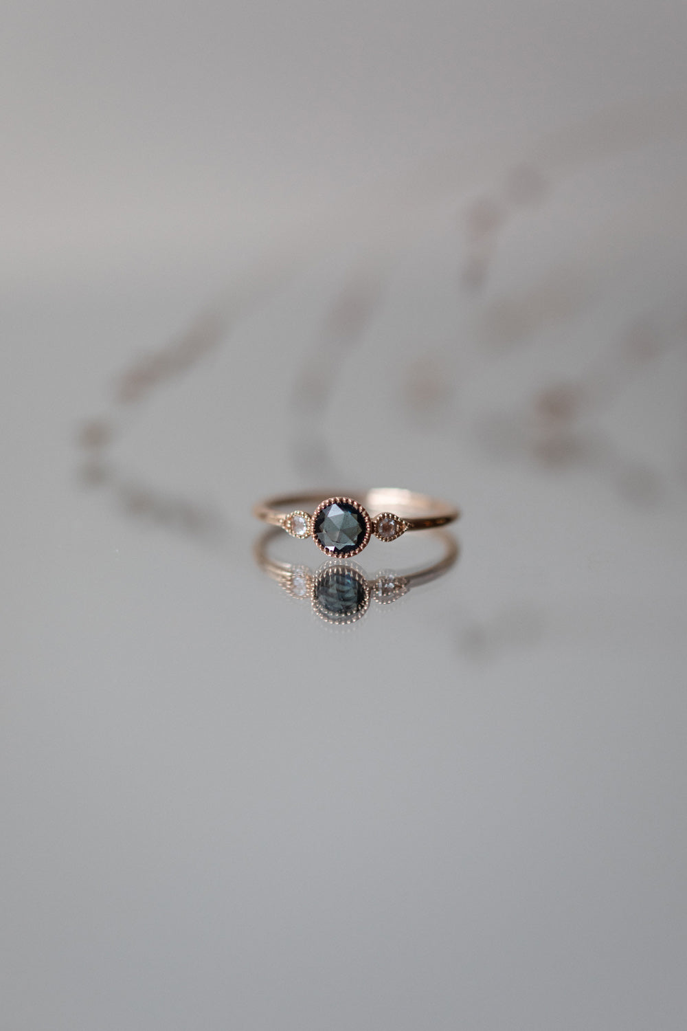 Ring Amour Céleste L Saphir Mermaid Rosecut