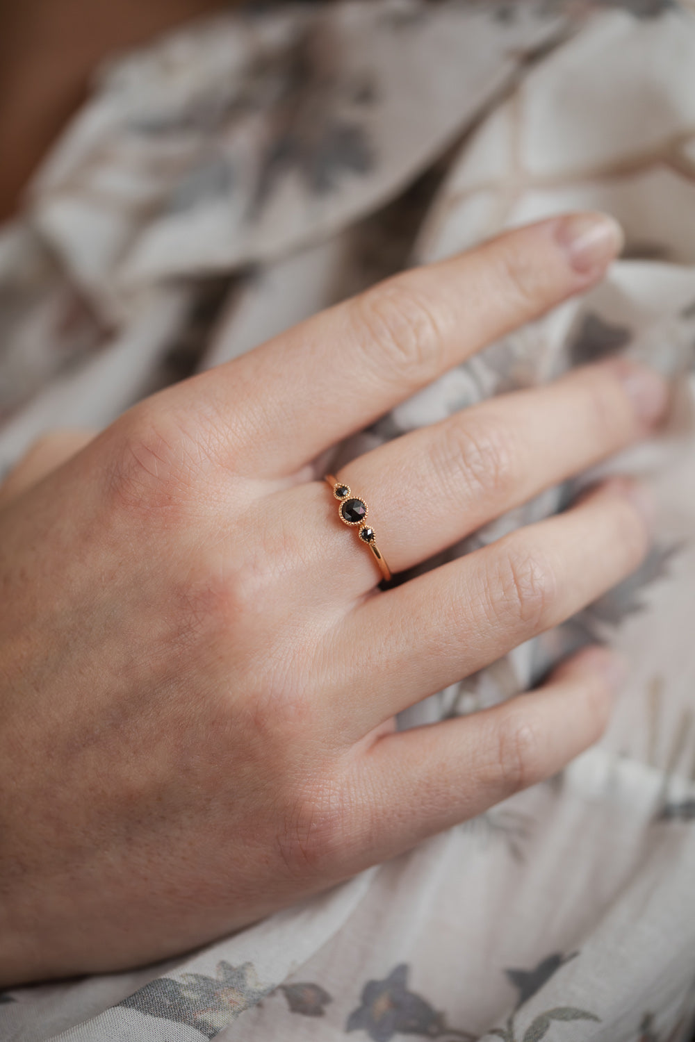 Love Ring Céleste M Black Diamonds