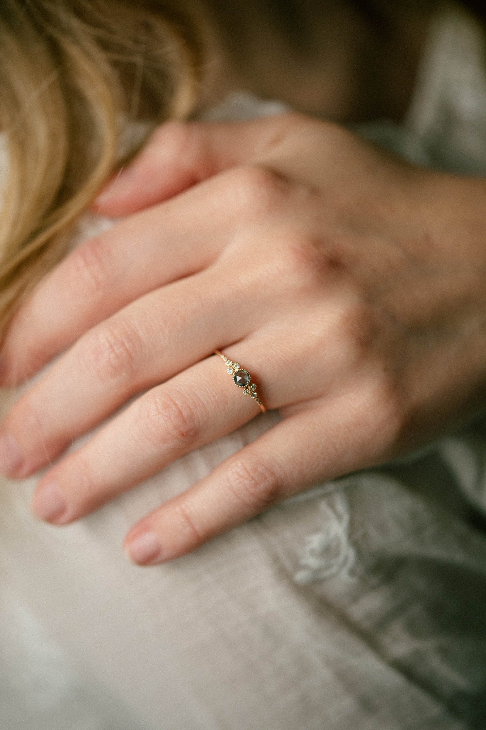 Ring Iris M Sapphire mermaid