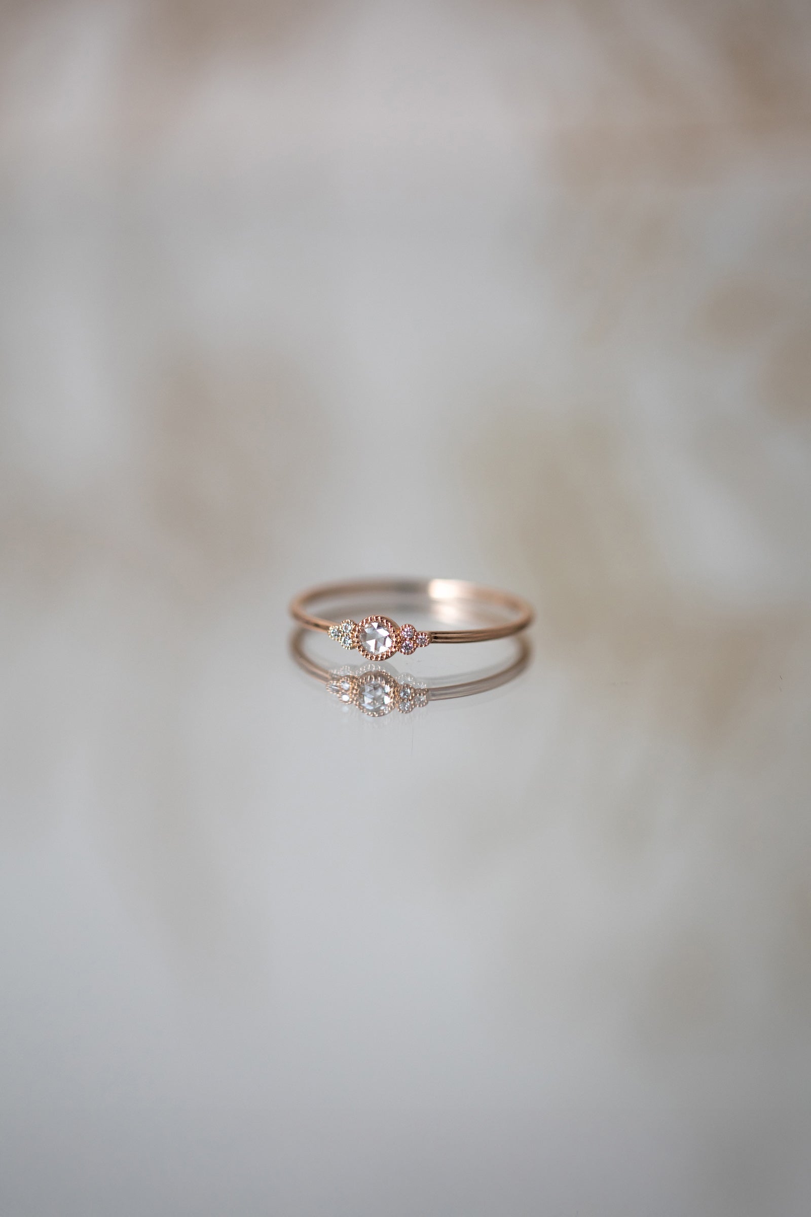 Ring Flora S diamondrosecut
