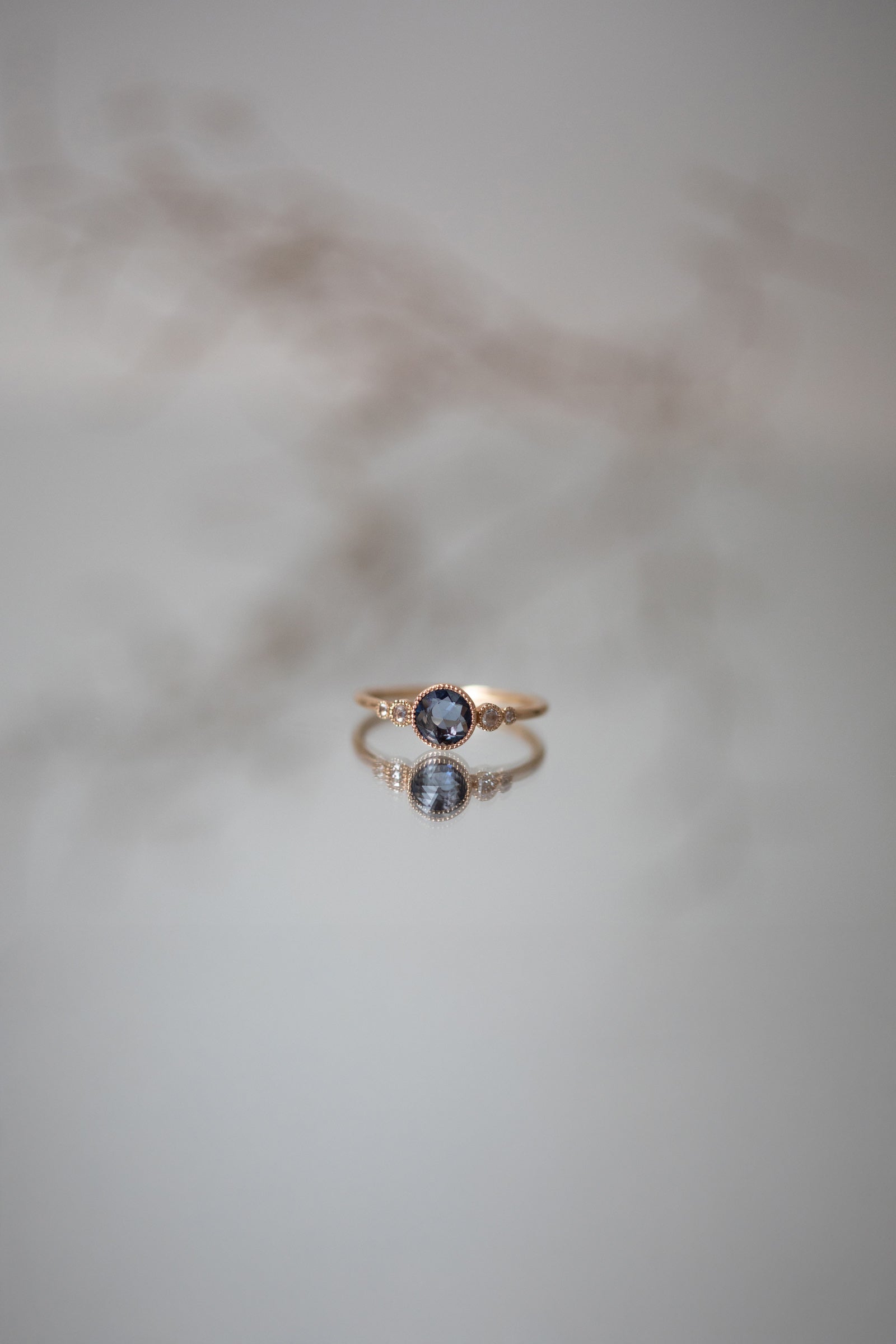 Coco Ring Blue Sapphire and Diamonds