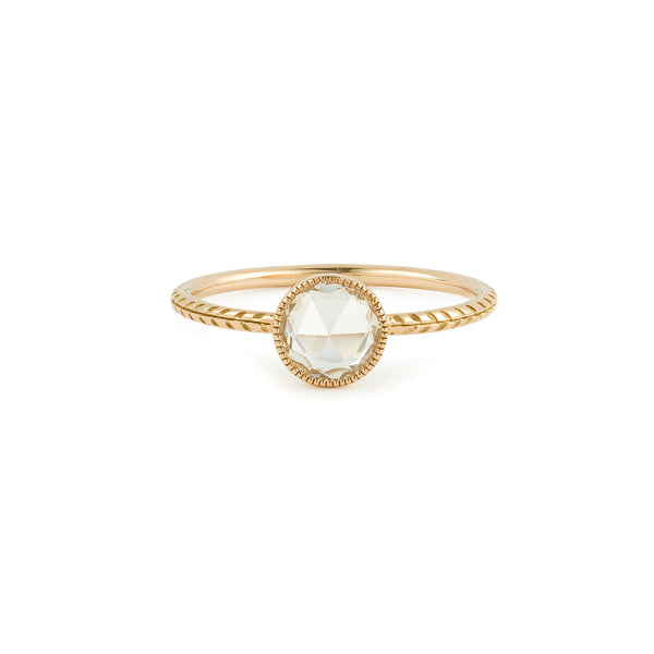 Ring Cybele XL White Sapphire Rosecut