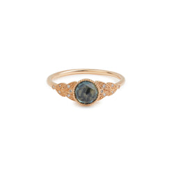 Ring Feuillage XL Sapphire mermaid