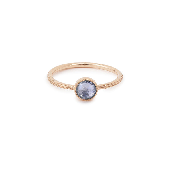 Ring Cybele L Blue Sapphire Rosecut