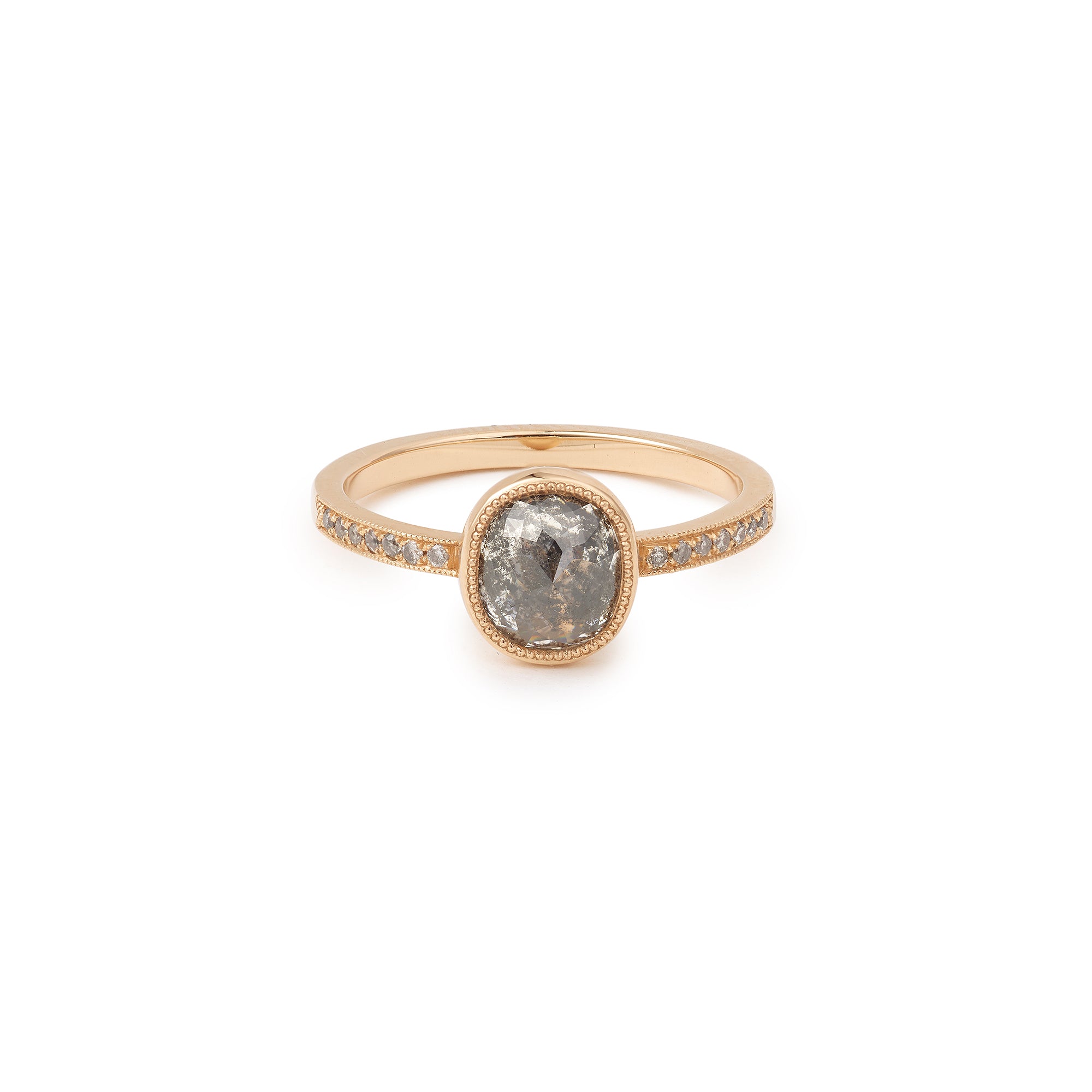 Pièce Unique Juliette diamond Salt & Pepper oval