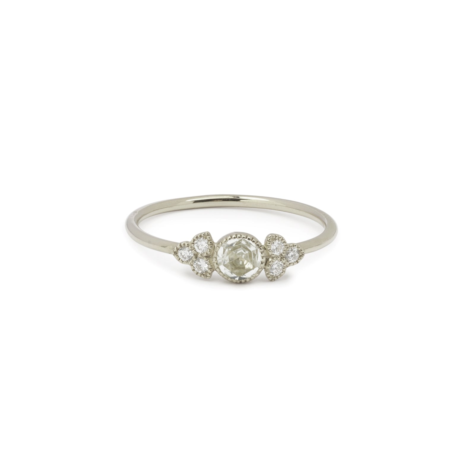 Flora M White Sapphire Ring - Archives