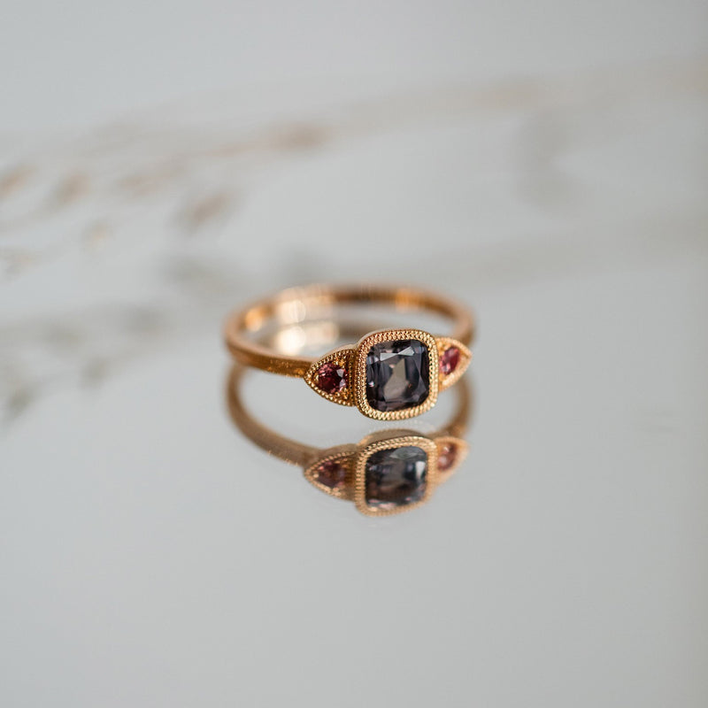 One-of-a-kind Beatrice plum sapphire Umba