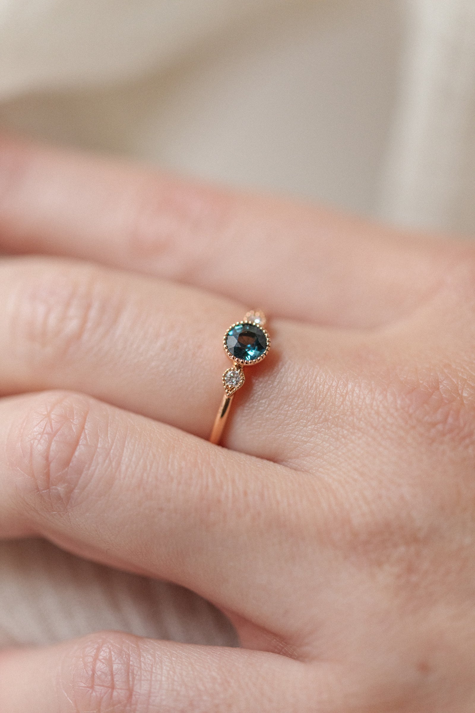 Ring Amour Céleste L Saphir Mermaid Brillant