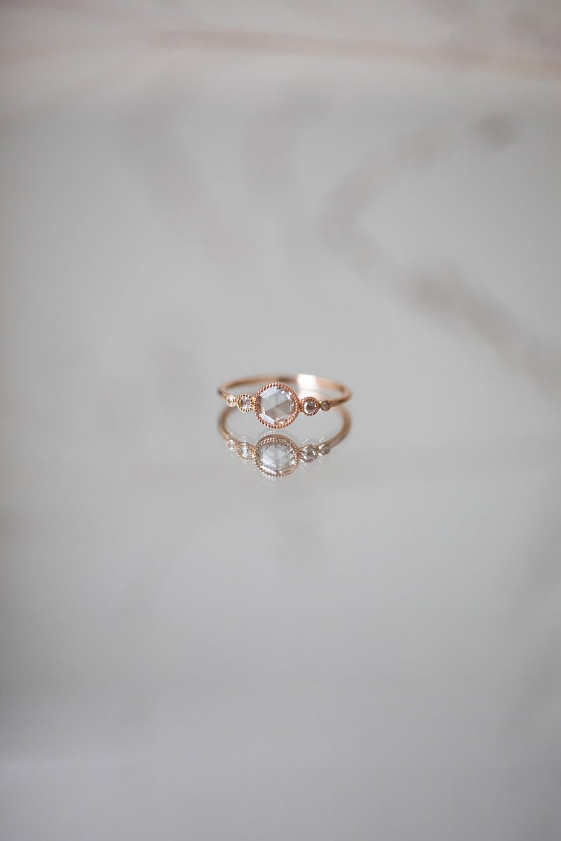 Ring Coco White Sapphire Rosecut
