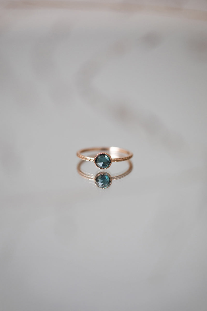 Ring Cybele L Sapphire Mermaid Rosecut