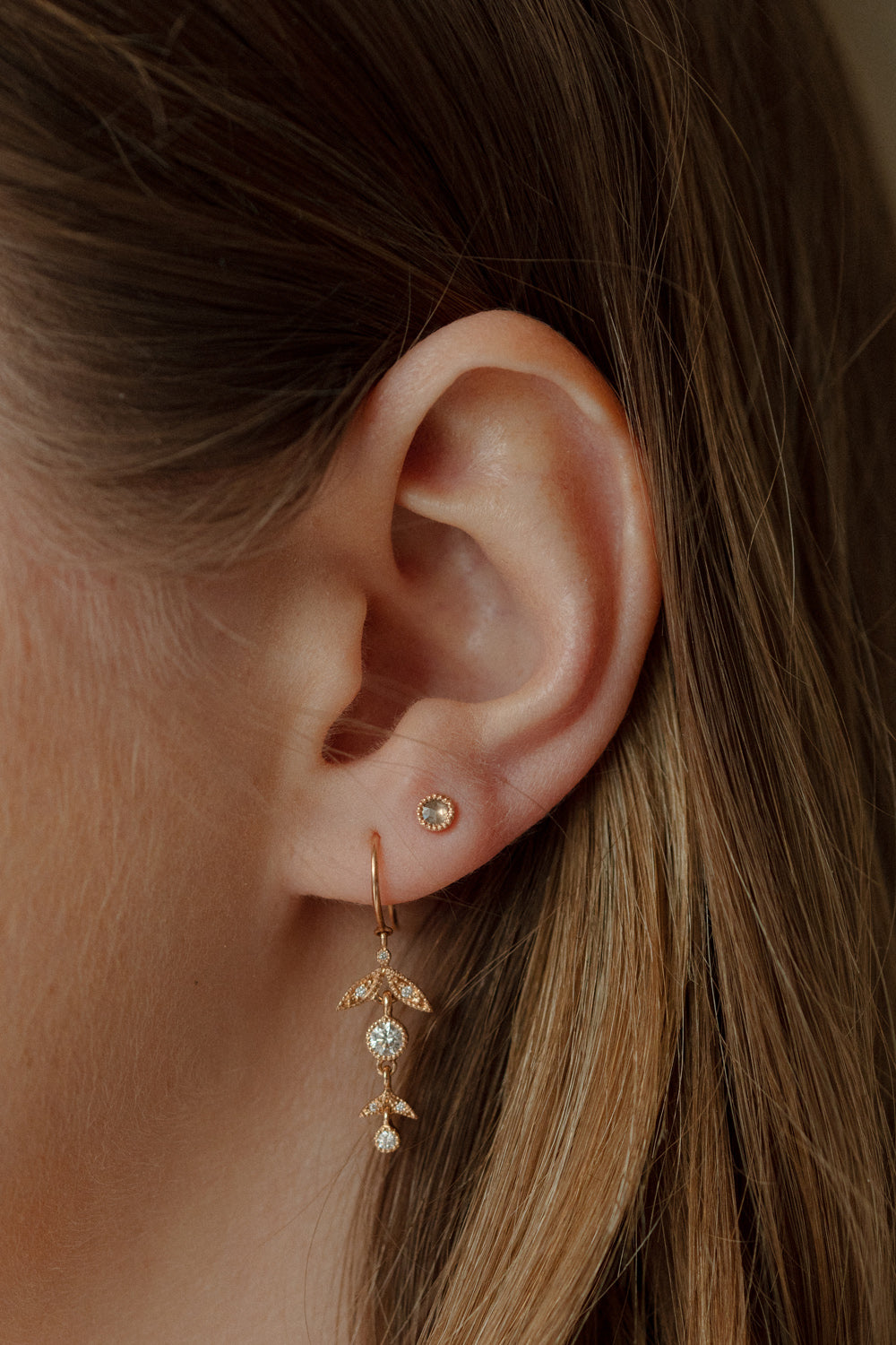 Pendant earrings Feuillage  Mid-Long M