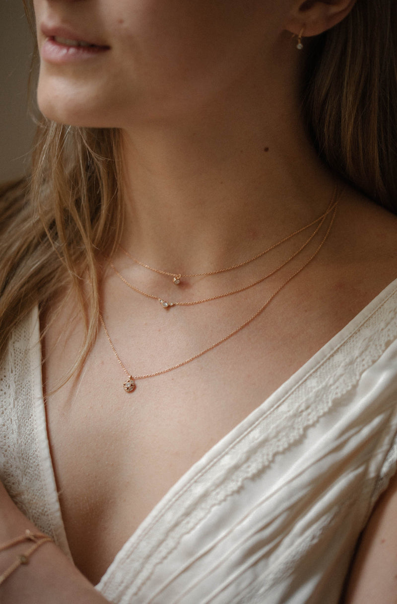 Necklace Love Céleste S Diamonds rosecut