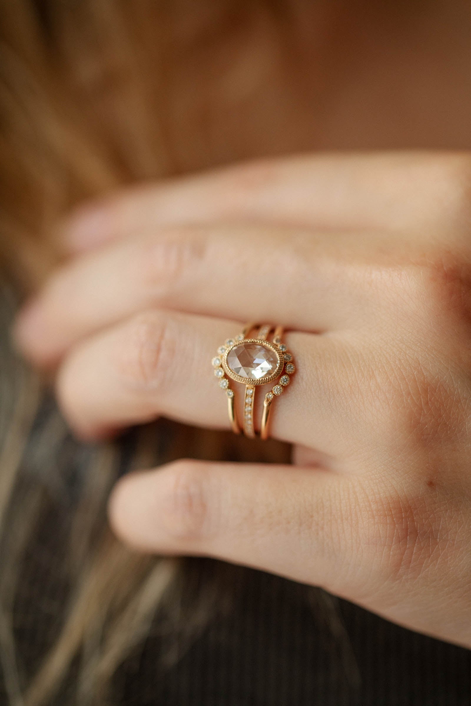 Pièce Unique Juliette diamond Oval Rosecut