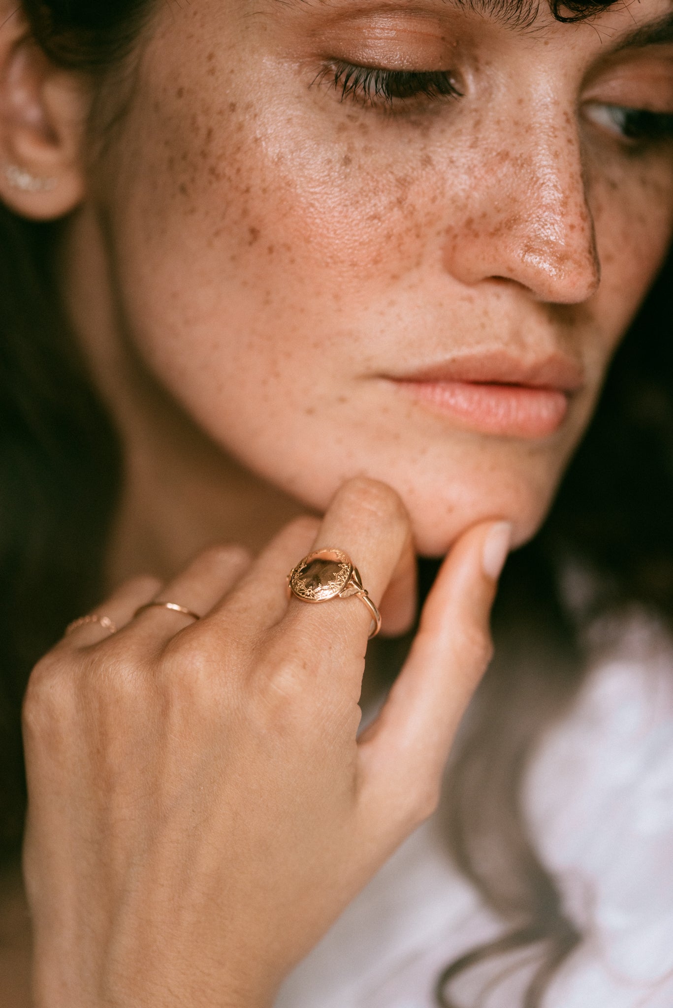 Chevalière Feuillage