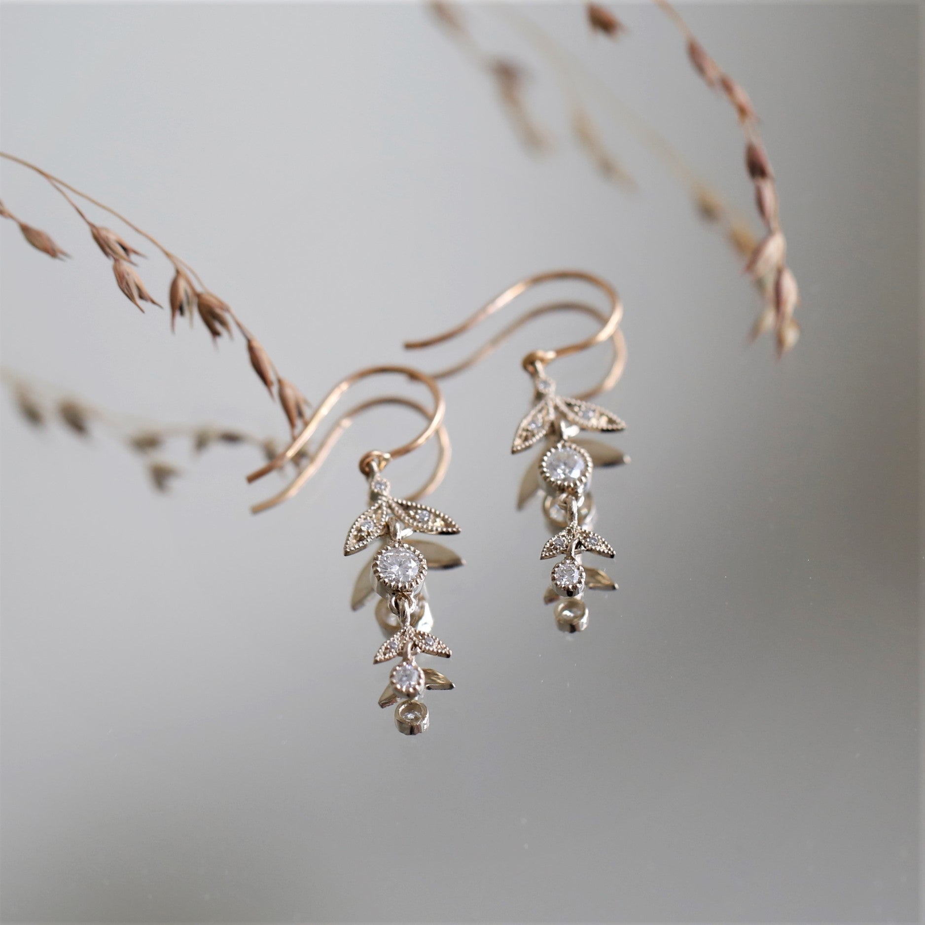 Pendant earrings Feuillage  Mid-Long M