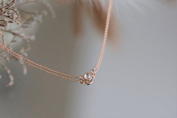 Necklace Love Céleste S Diamonds rosecut