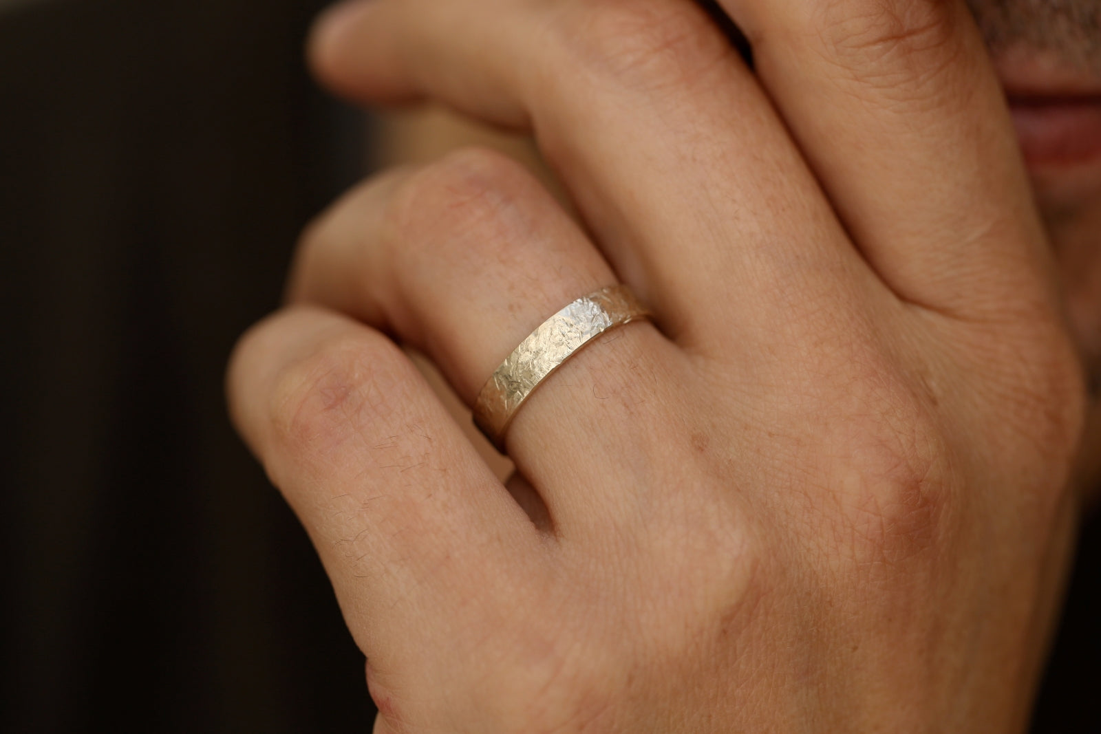 wedding band Pyrite XL