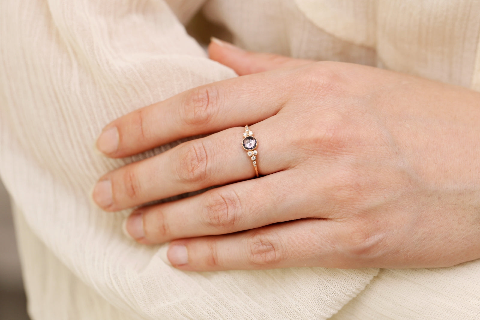 Ring Iris L Blue Sapphire