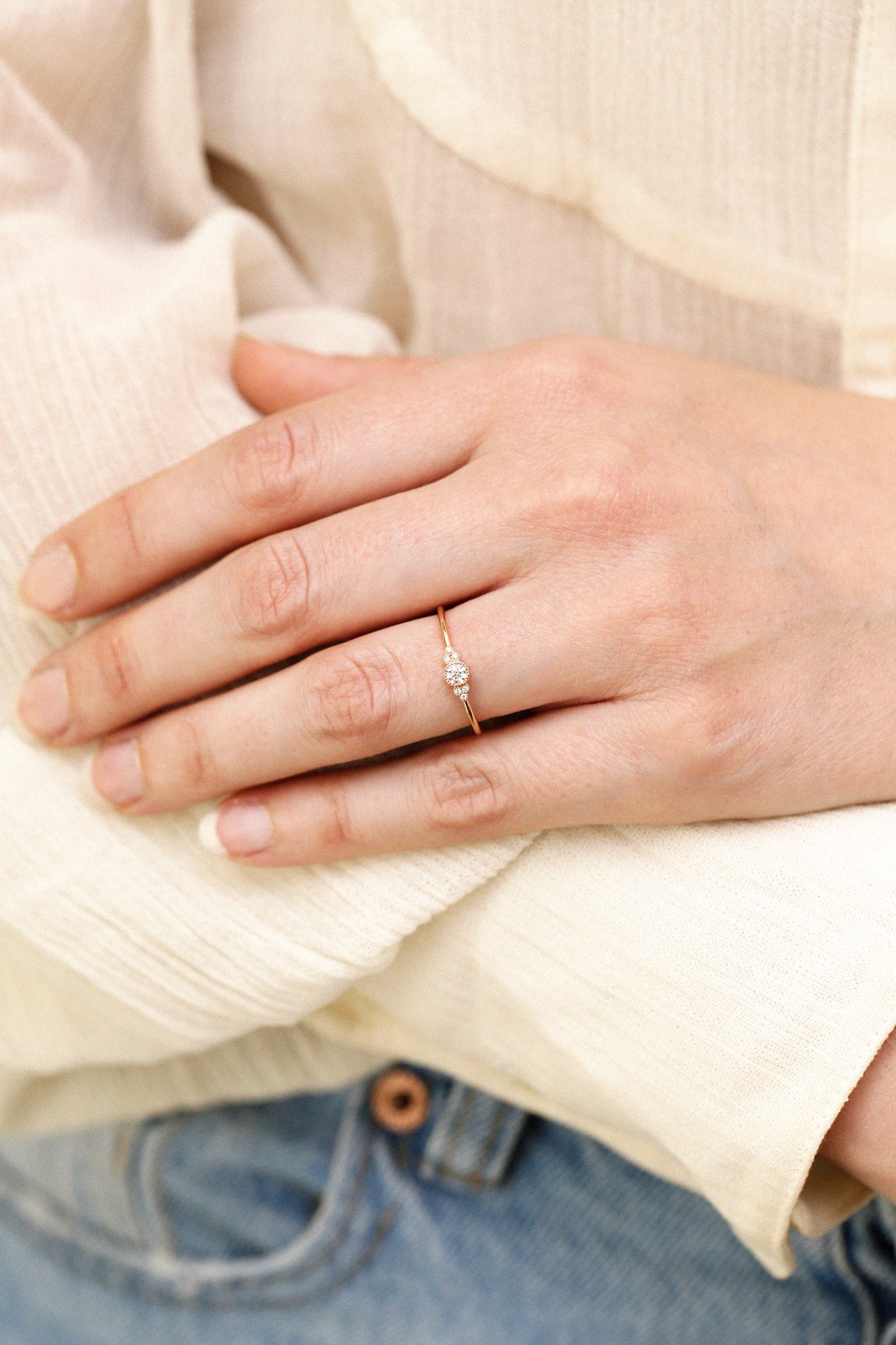 Ring Flora S Brilliant diamonds