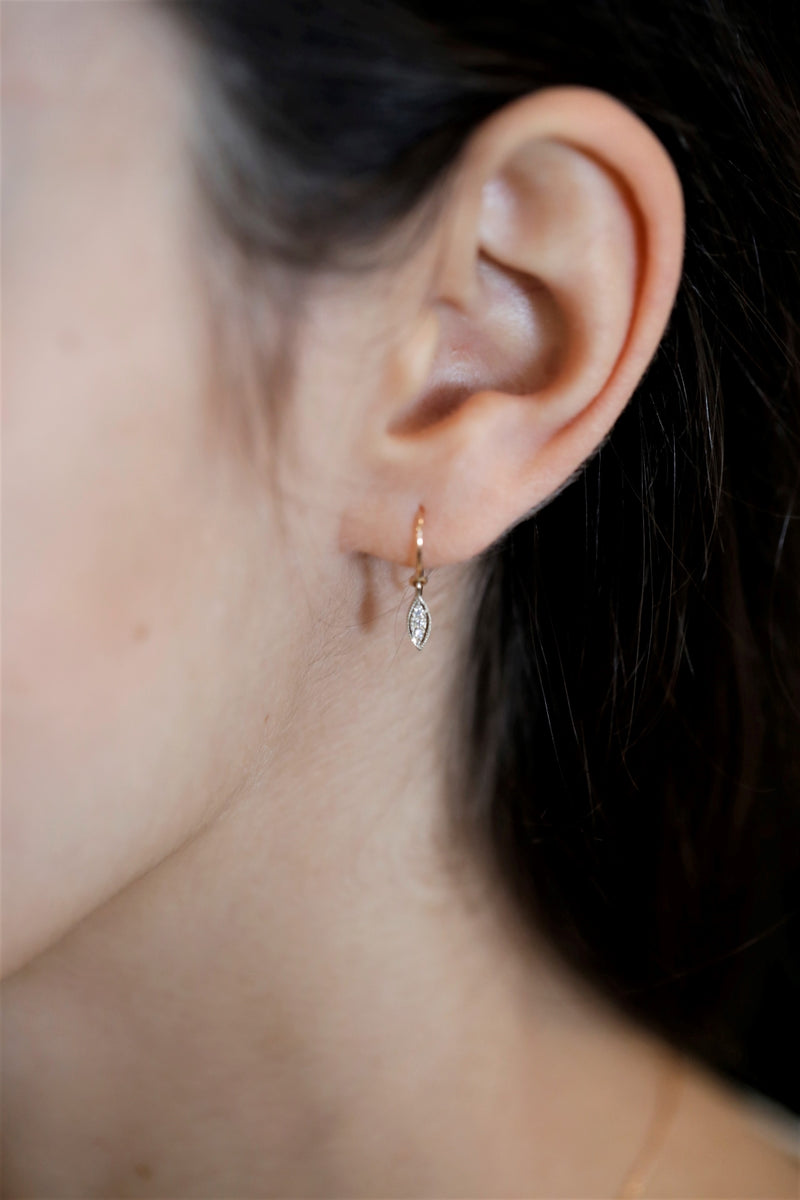 Pendant earrings Allegria Navette