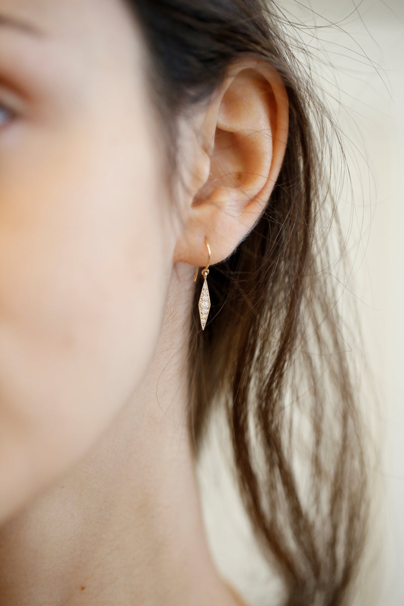 Pendant earrings Allegria Losange XL