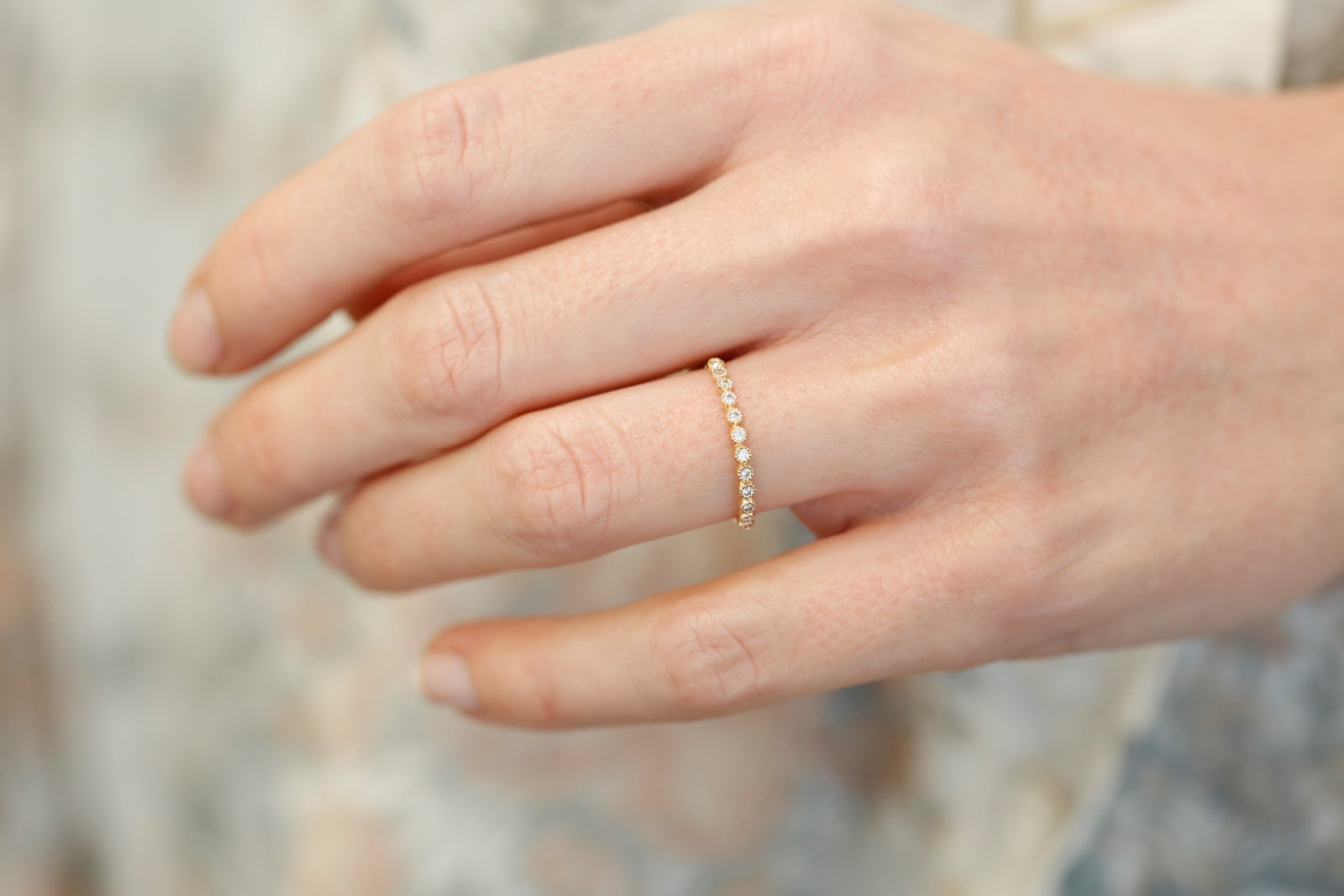 Celeste Brillant cut wedding band