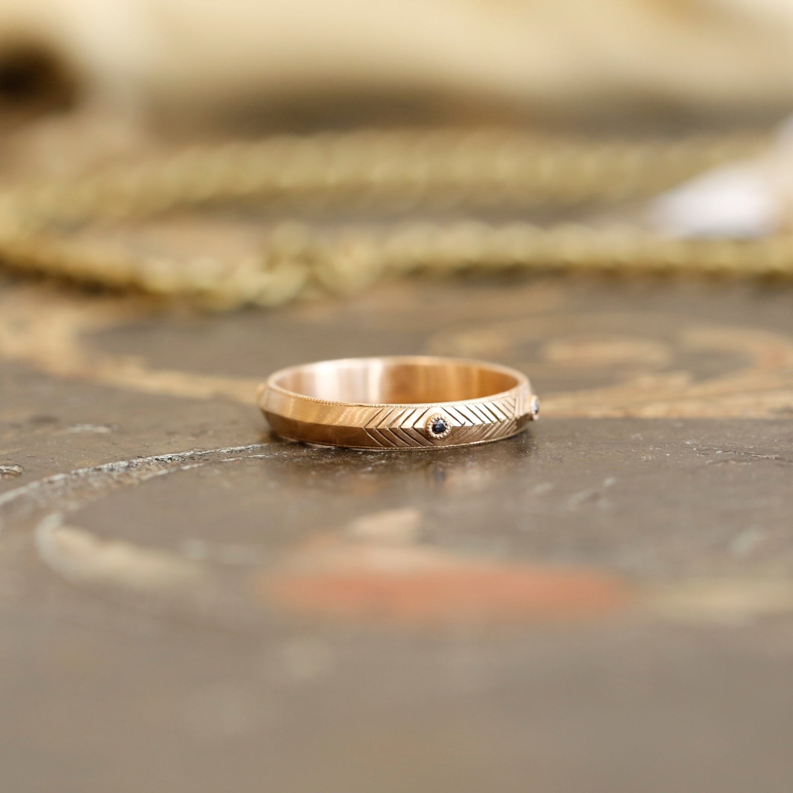 wedding band Marcus Black Diamonds